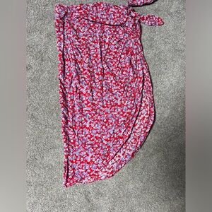 Zara Wrap Floral Midi Skirt